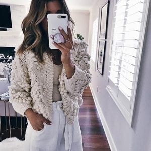 Chicwish Chunky Pom pom sweater